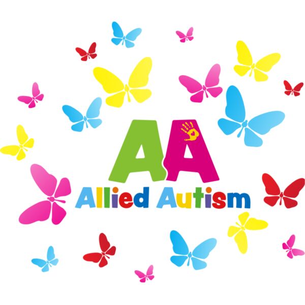 Allied Autism Square Logo with Butterflies Thumbnail